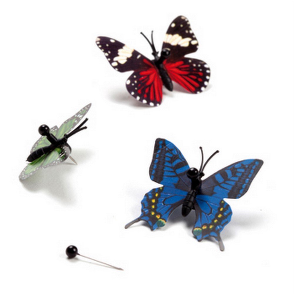 蝴蝶图钉九件组-Butterfly push pins
