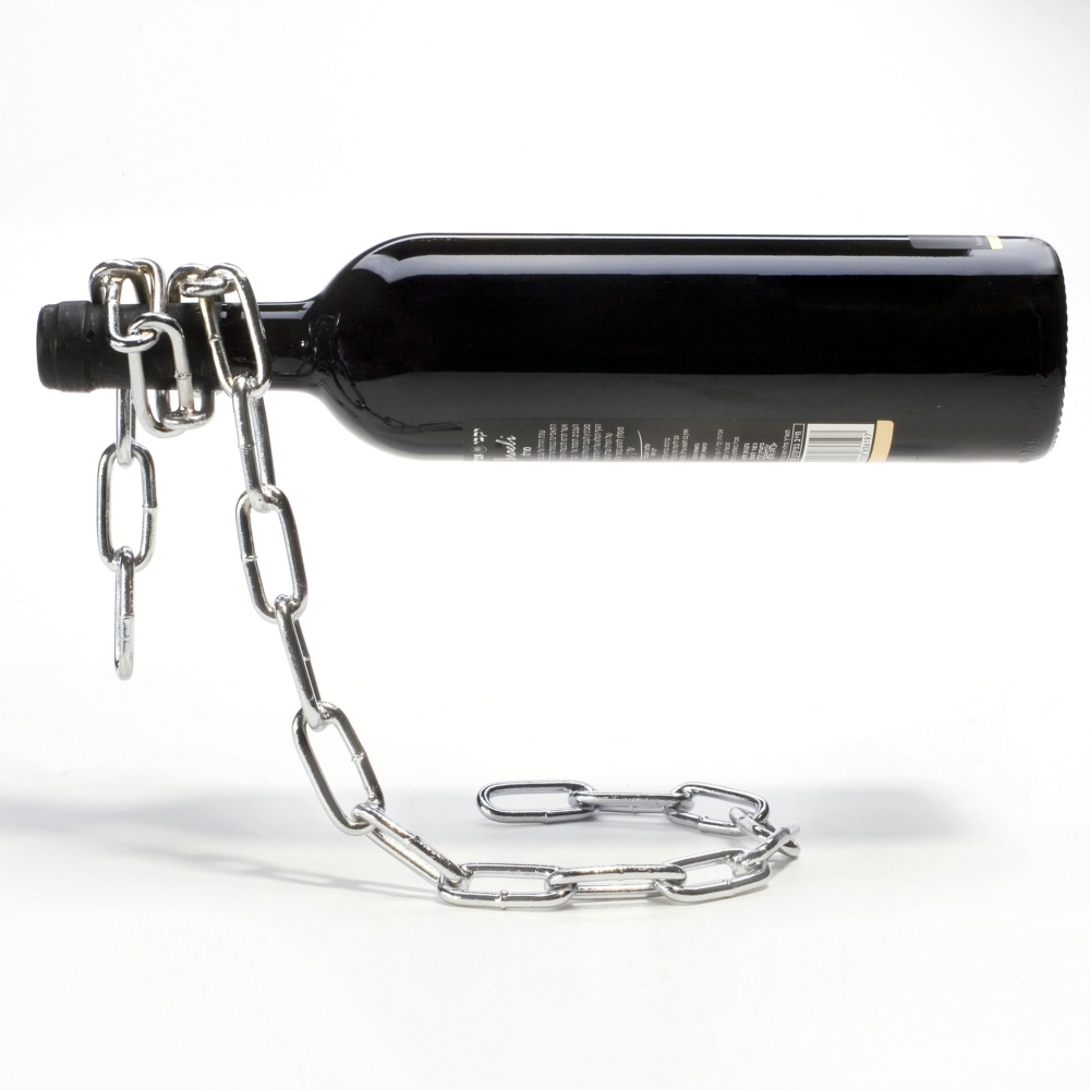 Peleg Design 悬浮链条酒架/Wine Bottle Holder