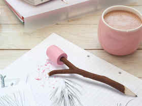Ototo Design 棉花糖铅笔/Marshmallow-Pencil & Eraser