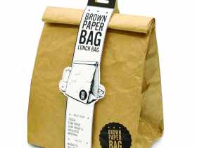 Luckies 棕色纸质午餐袋/Brown Paper Bag